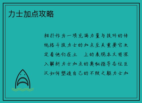 力士加点攻略
